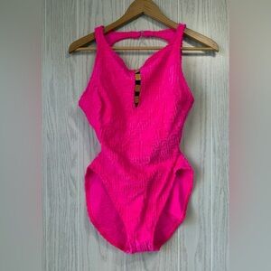 La Blanca Hot Pink One-Piece Swimsuit Size 12 – Vintage Vibe